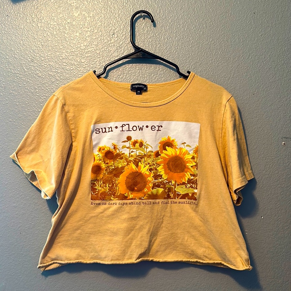 Yellow sunflower tshirt